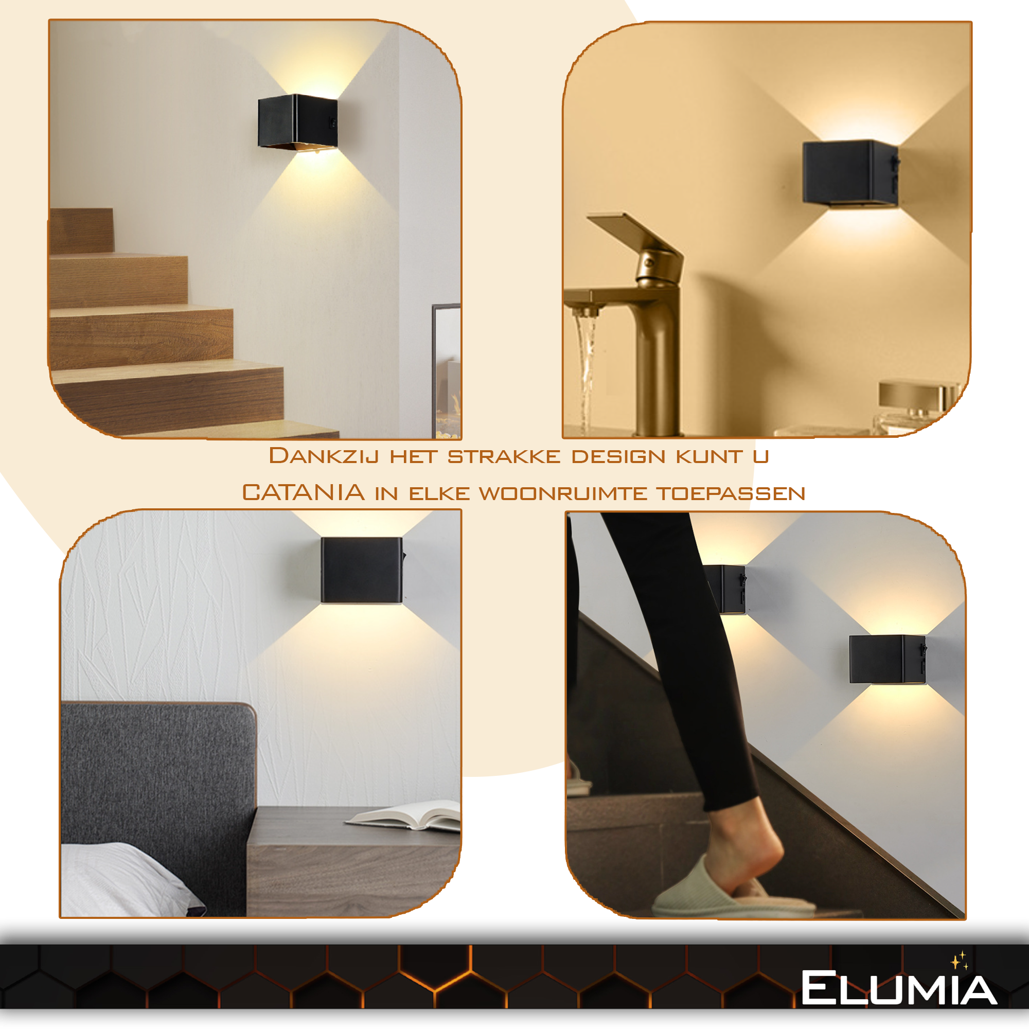 Catania - Oplaadbare Wandlamp